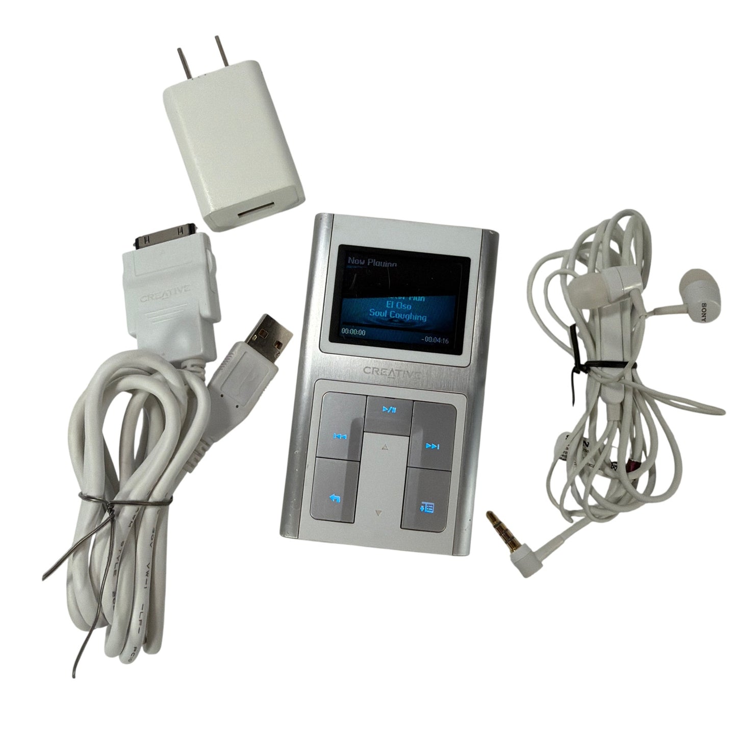 Creative Zen Sleek Photo 20GB MP3 Player DAP-HD0019 with Cable, Charger, Earbuds