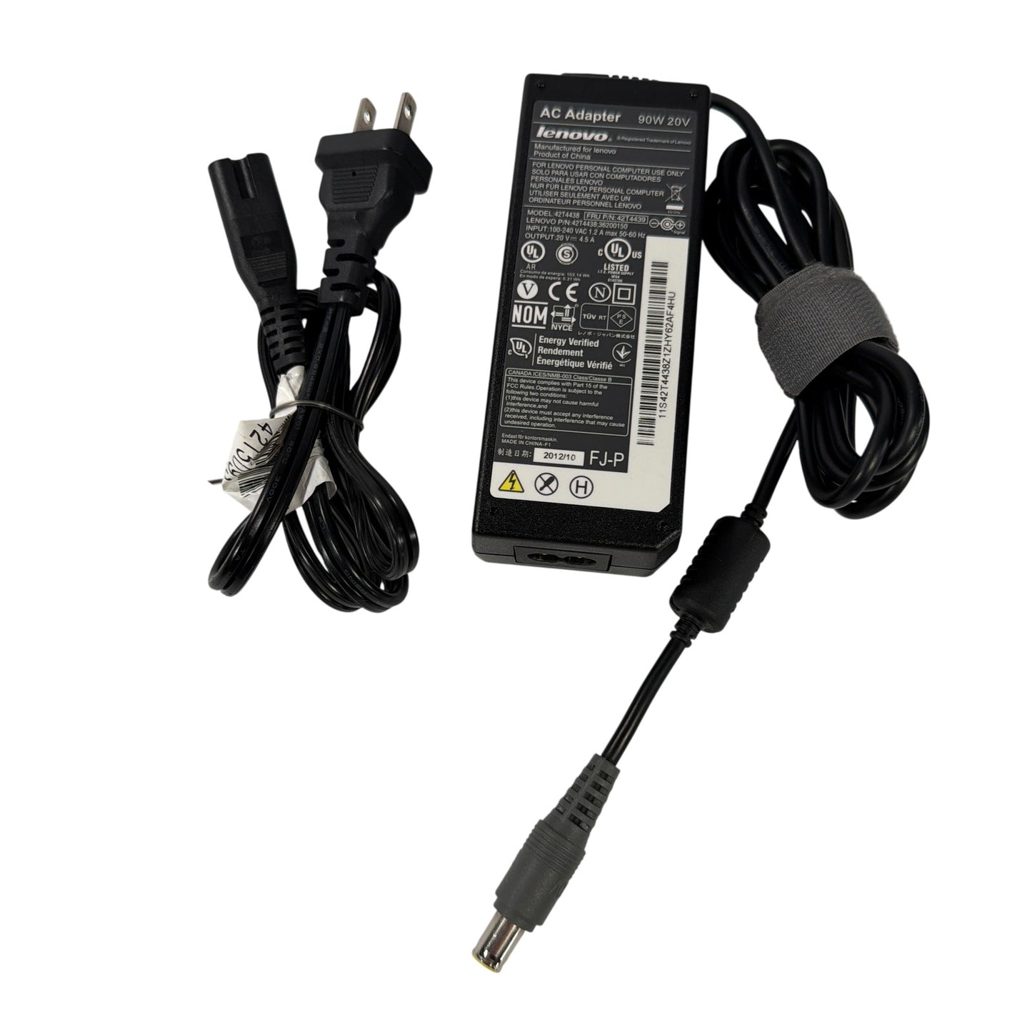 Lenovo 90W 20V AC Adapter Charger 42T4438 42T4439 7.9mm Round Tip