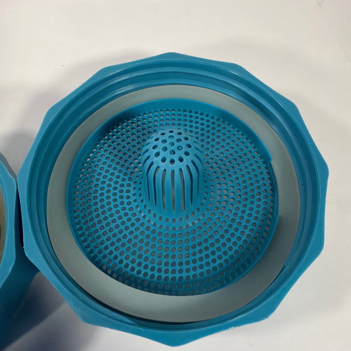 Masontops Wide Mouth Kefir Cap Strainer Lids Teal 3.5 in Lot of 2