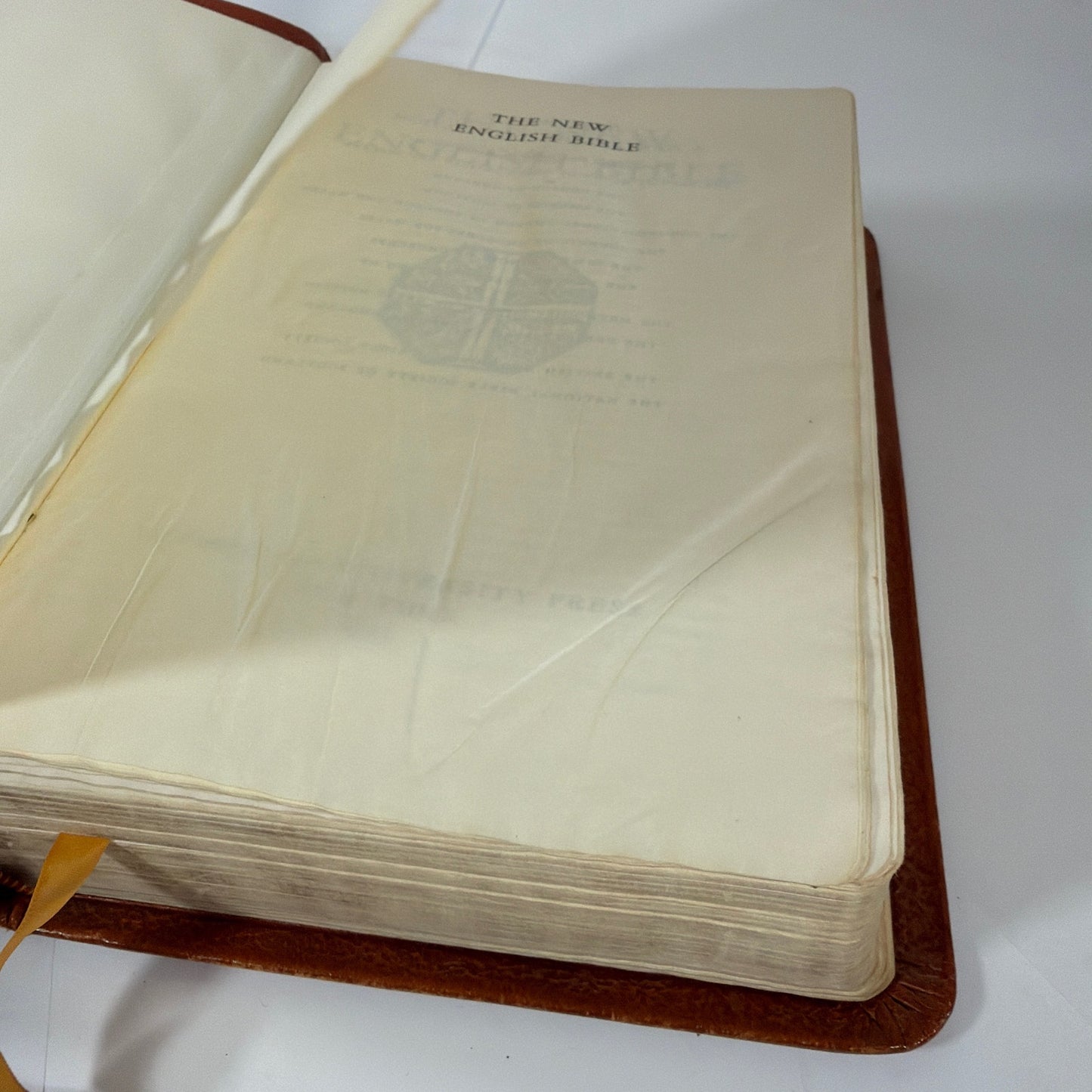 1971 Cambridge University Press The New English Bible Brown Leatherbound