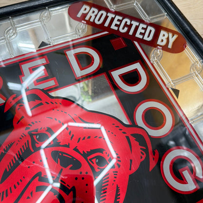 Red Dog Beer Bar Mirror Sign Plank Road Brewery 19 x 19