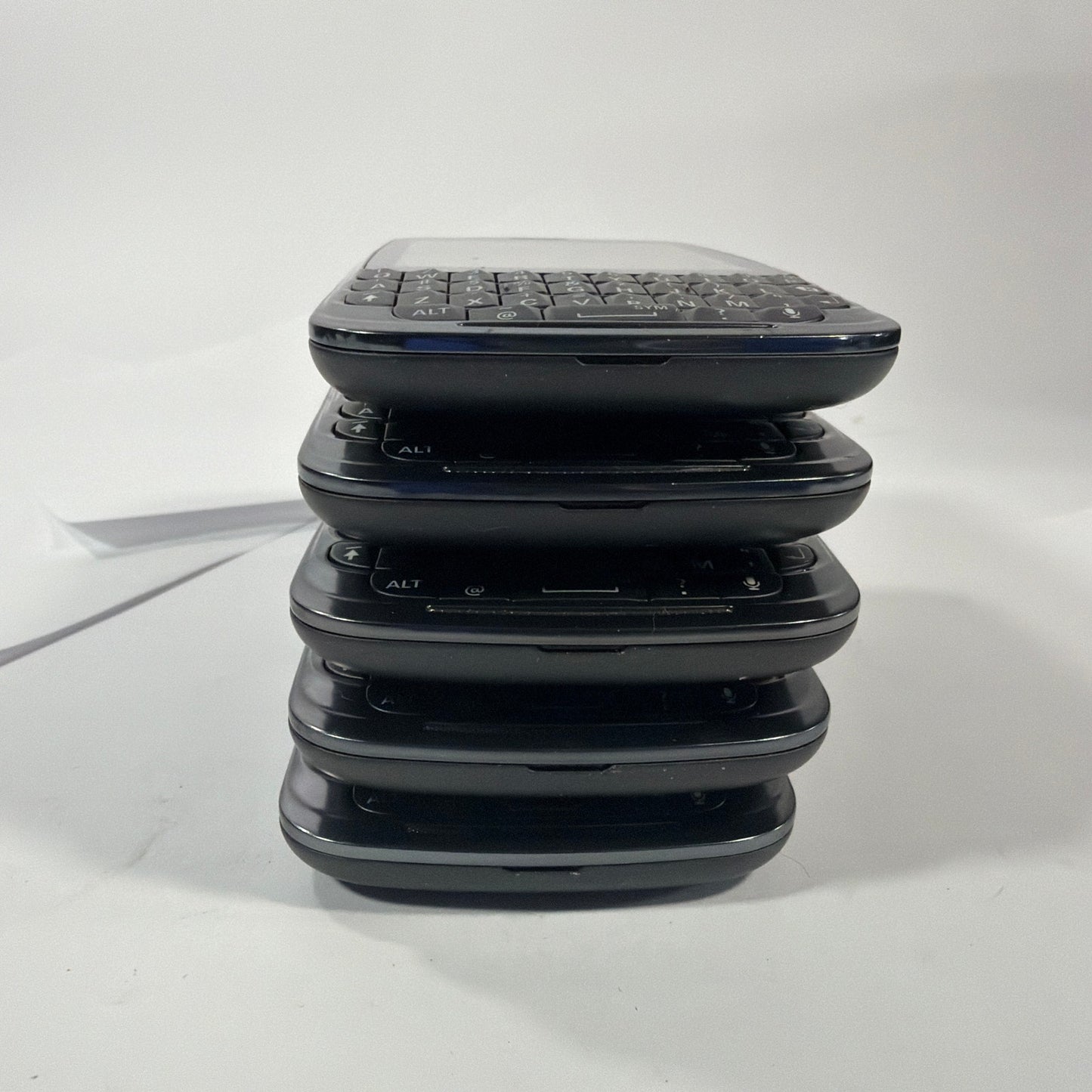 Lot of 5 Motorola Admiral XT603 Sprint QWERTY Smartphones Black Untested