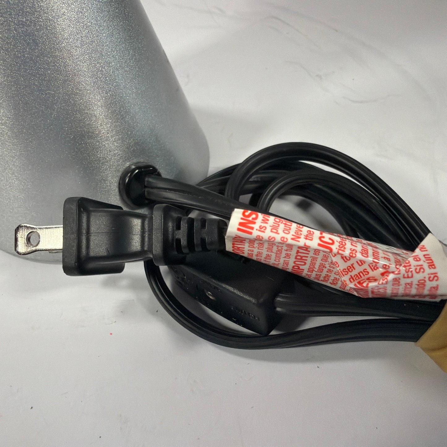 Motion and Glitter Model 2000 Silver Lamp Base E65440 3.5 in Opening Tested