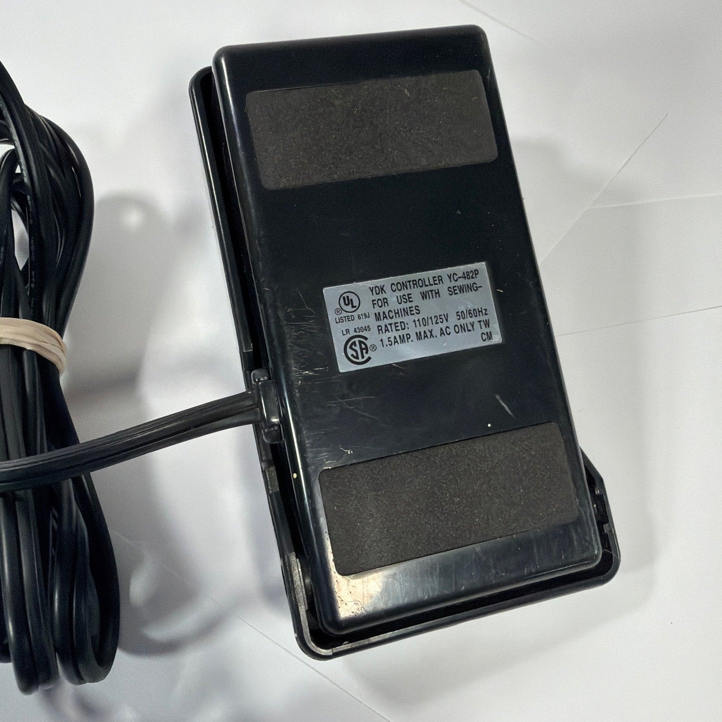 YDK Sewing Machine Foot Controller Pedal YC-482P with Power Cord