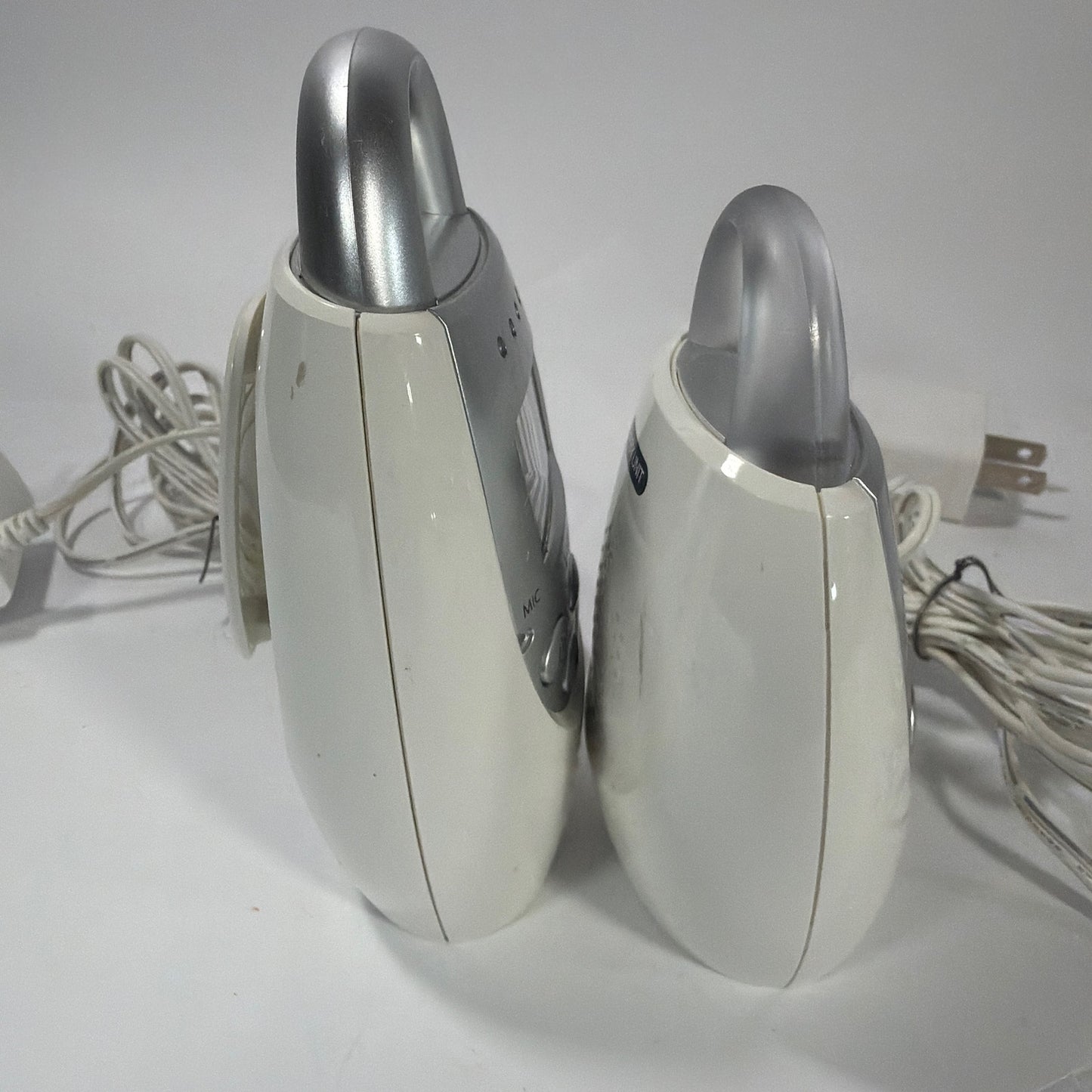 VTech DM221 Safe & Sound Digital Audio Baby Monitor Set White Silver Tested