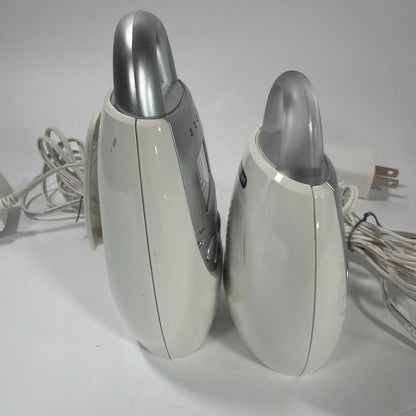 VTech DM221 Safe & Sound Digital Audio Baby Monitor Set White Silver Tested