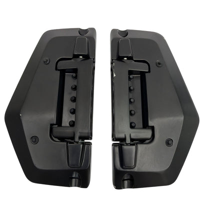 Kuryakyn 5909 Hex Mini Folding Floorboards Satin Black Pair No Adapters