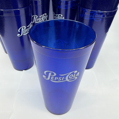 Lot of 35 Pepsi-Cola Blue Plastic Tumblers Carlisle 5224 Approx 7in