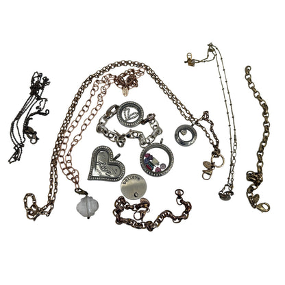 Origami Owl Living Locket Jewelry Lot Necklaces Bracelets Charms