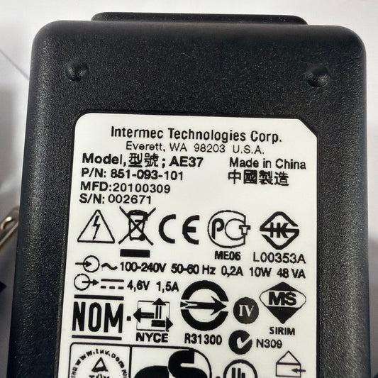 Intermec Desktop Power/Comm Adapter Cradle with AE37 Power Supply 851-093-101