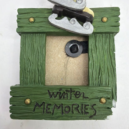 Winter Memories Hanging Mini Photo Frame Ornament Ice Skates