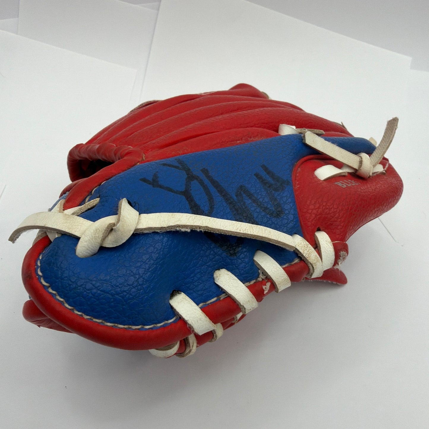Rawlings PL19SR 9 Inch Youth Baseball Glove Red Blue
