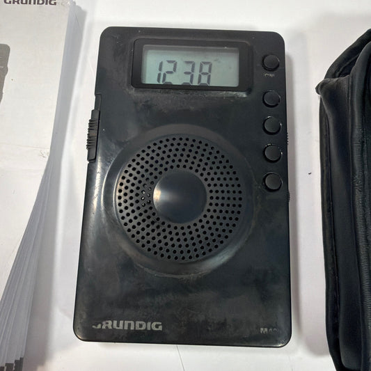 Grundig Mini 400 M400 AM/FM Shortwave Pocket Radio with Case and Manual