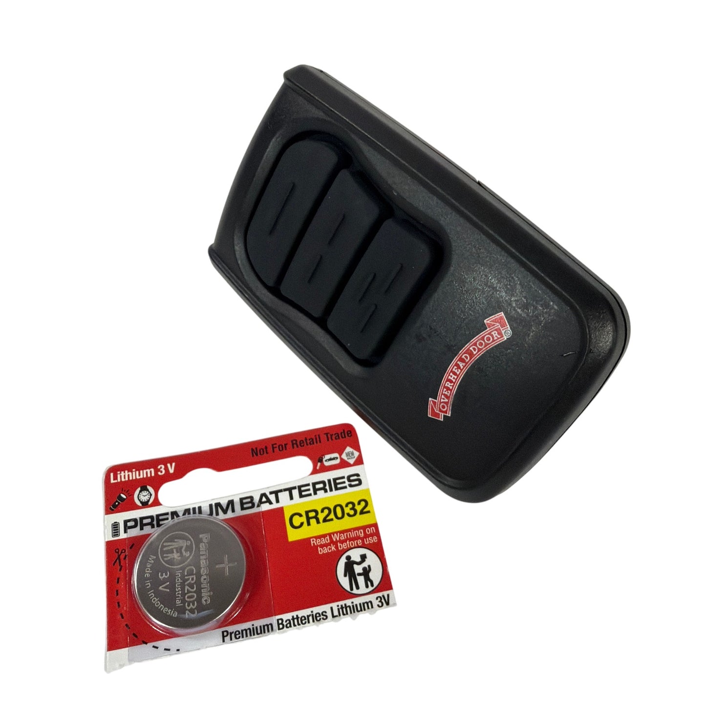 Overhead Door OM3T 3-Button Garage Door Opener Remote with Extra Battery