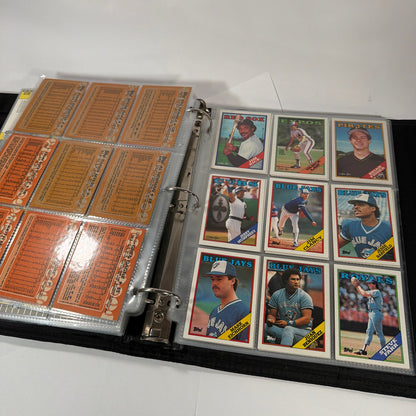 250+ Vintage Baseball Cards Lot in PenTab PRO Binder Topps Bowman O-Pee-Chee
