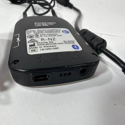 Phonak ComPilot II Hearing Aid Bluetooth Streamer with Power Adapter and USB
