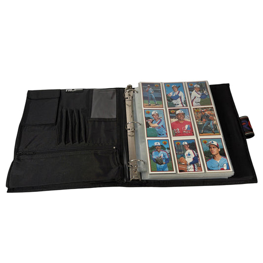 250+ Vintage Baseball Cards Lot in PenTab PRO Binder Topps Bowman O-Pee-Chee