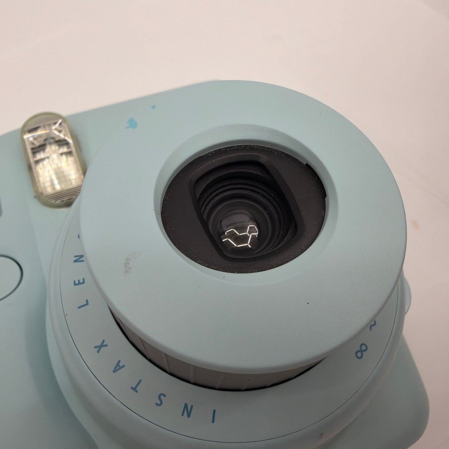 Fujifilm Instax Mini 8 Instant Film Camera Blue Tested Missing Battery Cover