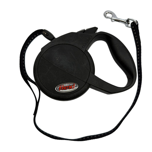 Flexi Classic 1 Retractable Dog Leash Black Up to 26 lb Made in Germany