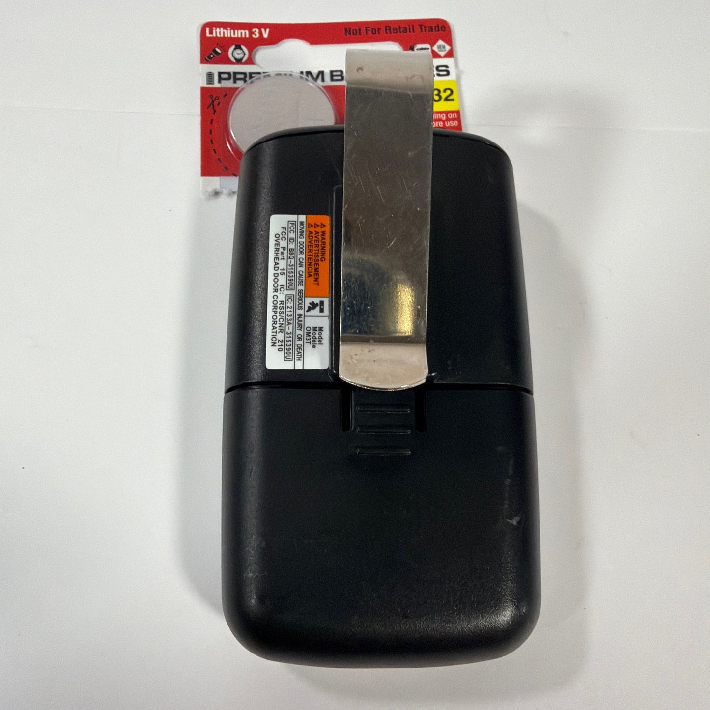 Overhead Door OM3T 3-Button Garage Door Opener Remote with Extra Battery