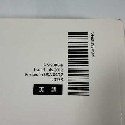 2013 Subaru Legacy/Outback OEM Owner’s Manual Set w/ Subaru Case A2490BE-B