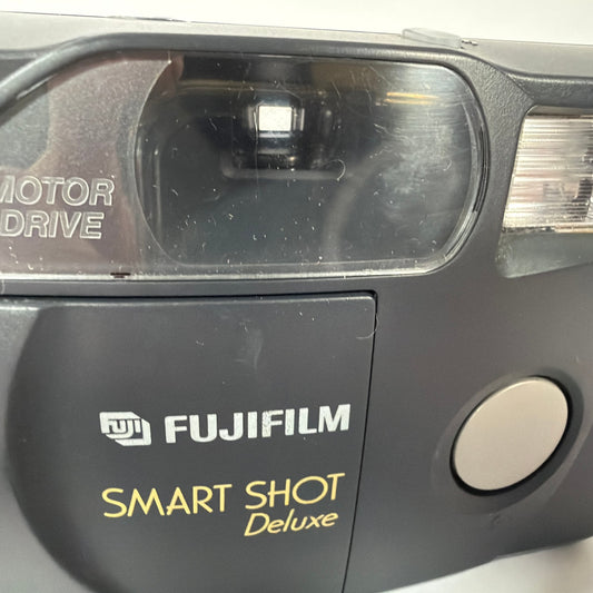 Fujifilm Smart Shot Deluxe 35mm Point & Shoot Film Camera Black Tested
