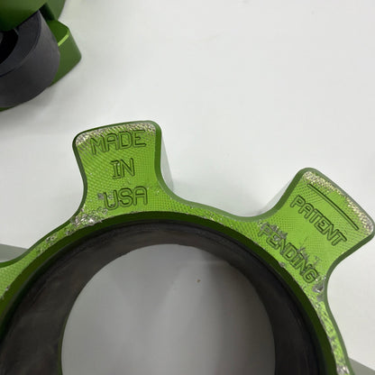 REP OSO Barbell Collars Green Pair Made in USA