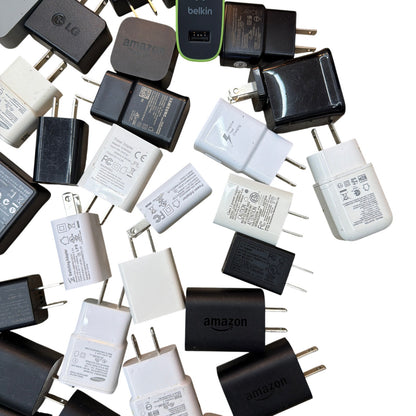 4.5 lb Mixed USB Wall Charger Lot One Gallon Bag Assorted AC Adapters