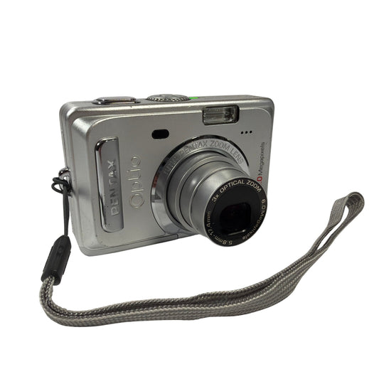 Pentax Optio S60 6.0MP Digital Camera Silver with 512MB SD Card Read