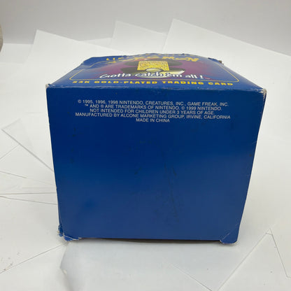 1999 Pokémon Burger King Jigglypuff 23K Gold Plated Card Poké Ball Box