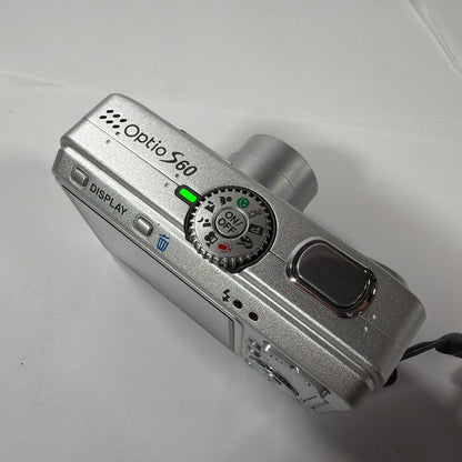Pentax Optio S60 6.0MP Digital Camera Silver with 512MB SD Card Read