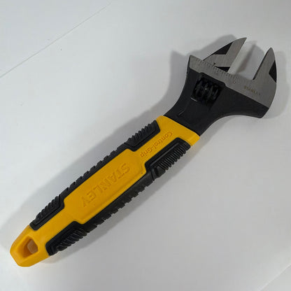 Stanley 90-948 8 Inch Adjustable Wrench Yellow Black Control Grip