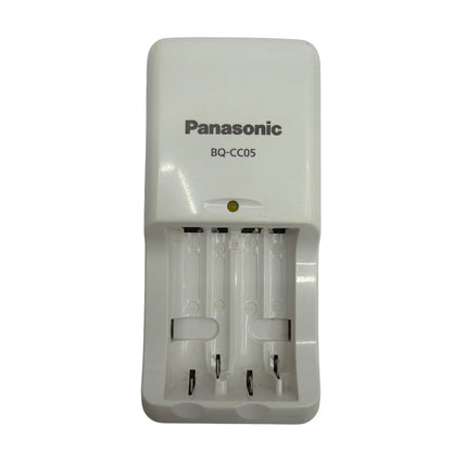 Panasonic BQ-CC05 AA/AAA NiMH Battery Charger 4-Slot White Tested Working