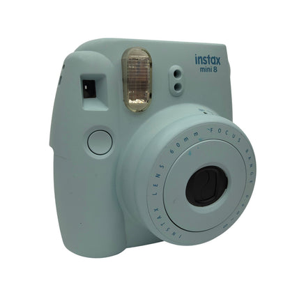 Fujifilm Instax Mini 8 Instant Film Camera Blue Tested Missing Battery Cover