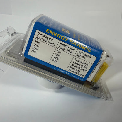 Leviton Trimatron 6681-W Push On/Off Rotary Dimmer Switch 600W Single Pole White