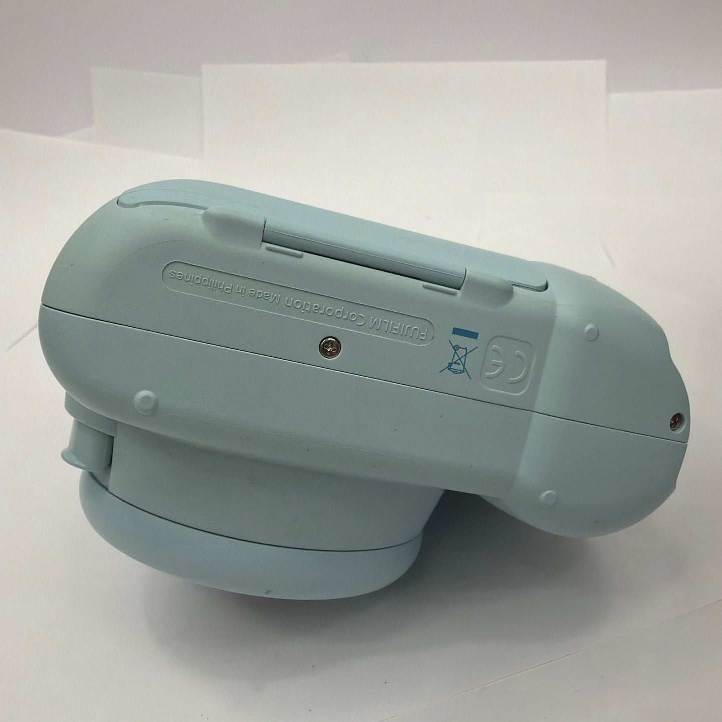 Fujifilm Instax Mini 8 Instant Film Camera Blue Tested Missing Battery Cover