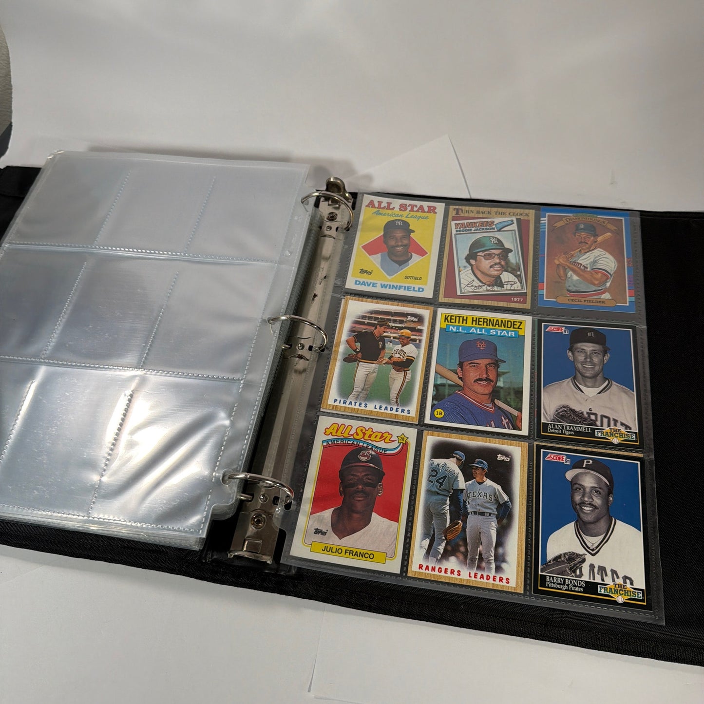 250+ Vintage Baseball Cards Lot in PenTab PRO Binder Topps Bowman O-Pee-Chee