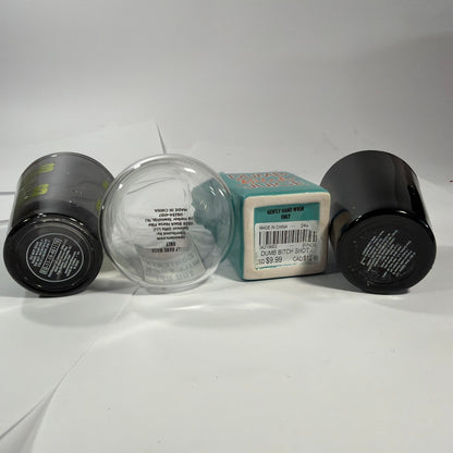 Spencer’s Lot of 4 Adult Humor Novelty Shot Glasses Mixed Styles