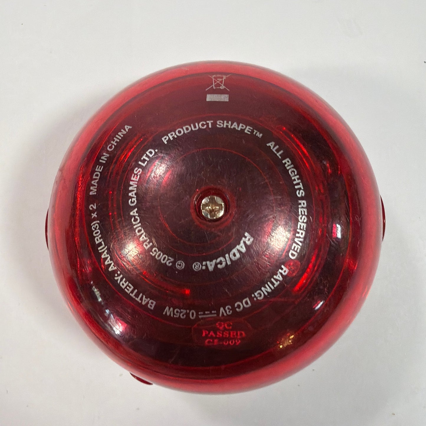 Radica 20Q 20 Questions Electronic Handheld Game Red 2005 No Power For Parts