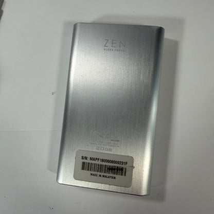 Creative Zen Sleek Photo 20GB MP3 Player DAP-HD0019 with Cable, Charger, Earbuds