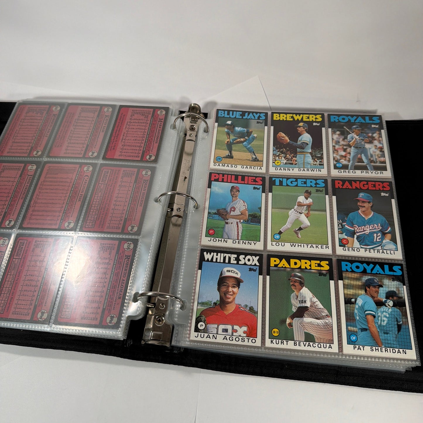 250+ Vintage Baseball Cards Lot in PenTab PRO Binder Topps Bowman O-Pee-Chee
