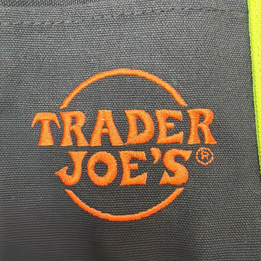 Trader Joe’s Trick-or-Treat Canvas Tote Bag Black Green Purple New With Tags
