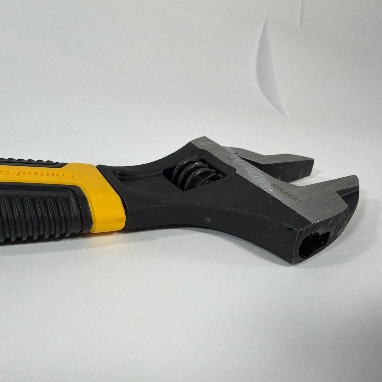 Stanley 90-948 8 Inch Adjustable Wrench Yellow Black Control Grip