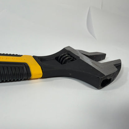 Stanley 90-948 8 Inch Adjustable Wrench Yellow Black Control Grip