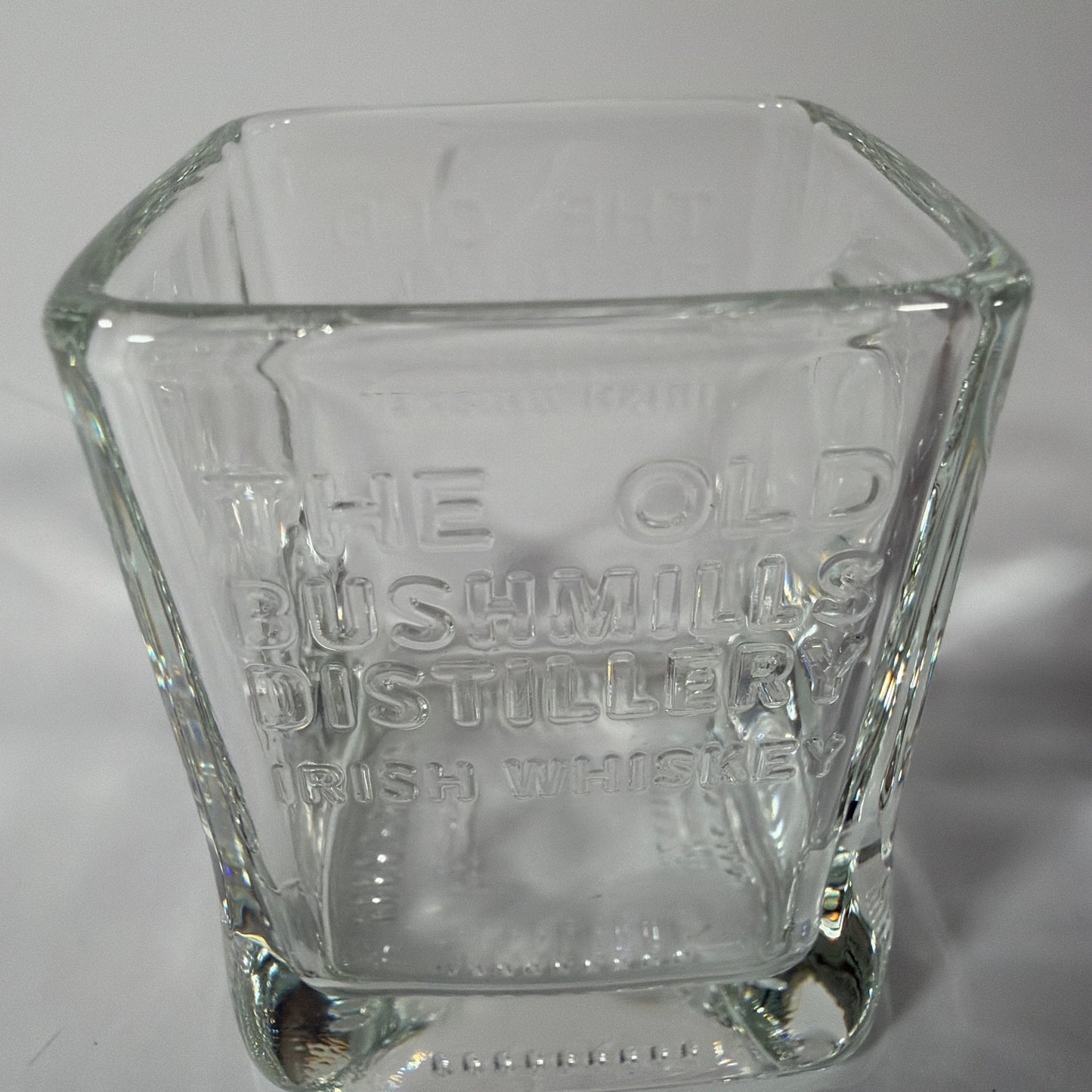 The Old Bushmills Distillery Irish Whiskey Square Tumbler Glass 152 ml