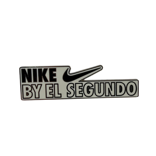 Nike By El Segundo Enamel Lapel Pin Black White Swoosh Approx 72mm