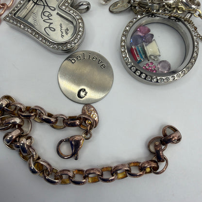 Origami Owl Living Locket Jewelry Lot Necklaces Bracelets Charms